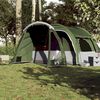 vidaXL Tenda Familiare per 6 Persone Verde Impermeabile