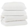 vidaXL Piumone con cuscino 3 pz Bianco Microfibra