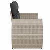 vidaXL Divano da Giardino con Cuscini 2 Posti Grigio Chiaro Polyrattan