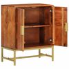 vidaXL Credenza 60x35x75 cm in Legno Massello di Acacia