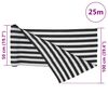 vidaXL Rete per Privacy Antracite e Bianca 1x25 m HDPE 75 g/m&sup2;