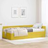 vidaXL Struttura Letto Angolare con Materasso 2 pcs Giallo Velluto