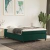 vidaXL Struttura Letto a Rete a Molle Verde Scuro 140x200 cm in Velluto