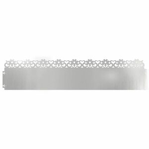 vidaXL Bordure per prato 10 pcs Argento 103 x 0,05 x 22 cm