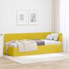 vidaXL Cornice del letto ad angolo Giallo 80 cm x 200 cm Velluto