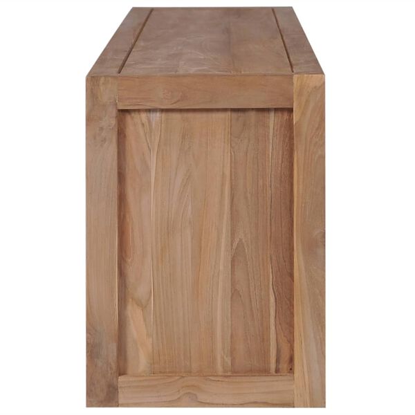 vidaXL Mobile Porta TV in Teak con Finitura Naturale 120x30x40cm