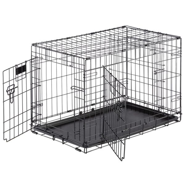 Ferplast Gabbia per Cani Dog-Inn 75 77,4x48,5x54,6 cm Grigia
