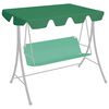 vidaXL Baldacchino per Dondolo Giardino Verde 150/130x105/70 cm