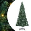 vidaXL Albero di Natale artificiale preilluminato Verde 500 cm PVC