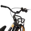 vidaXL Bici per Bambini con Trasportino Frontale 16'' Nero e Arancione