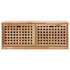 vidaXL Panca con Scarpiera 94x20x38 cm in Legno Massello di Noce