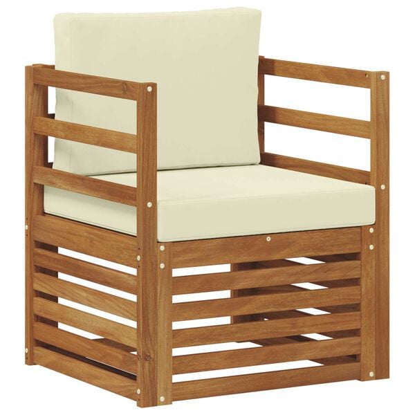 vidaXL Set di divani da esterno Legno di Acacia Massello e Poliestere