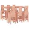 vidaXL Set da Bar da Giardino 7 pz in Legno Massello di Douglas
