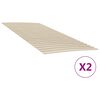 vidaXL Doghe di ricambio per letto con 48 doghe 2 pz 100x200 cm