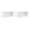 vidaXL Rack per Stoccaggio CD 2 pz Bianco 40 x 17 x 17 cm