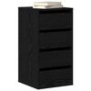 vidaXL Mobile con Cassetti Nero 40 x 41 x 76 cm Legno multistrato