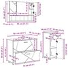 vidaXL Set di mobili per il bagno con cassetto 3 pcs Legno vecchio