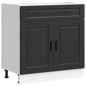vidaXL Base da Cucina Porto Nero in Legno Multistrato