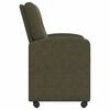 vidaXL Sedie da pranzo con ruote 2 pcs Verde militare 57 x 67 x 95 cm
