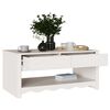 vidaXL Tavolino da salotto con cassetto Drammen Bianco 99 x 55 x 45 cm
