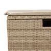 vidaXL Set Divano da Giardino 6 pz con Cuscini Beige Polyrattan Acacia