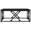 vidaXL Tavolino da Salotto Nero 70x70x30 cm in Legno Multistrato