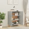 vidaXL Credenza Grigio Cemento 70x34x90 cm in Legno Multistrato