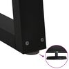 vidaXL Gambe per Tavolino da Caffè a Forma di V 2 pz Nere 50x(30-31,3) cm Acciaio