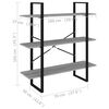 vidaXL Libreria Grigio Sonoma 100x30x105 cm in Legno Multistrato