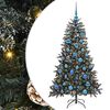 vidaXL Albero di Natale artificiale con 150 LED Verde 150 cm