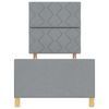 vidaXL Struttura del letto Grigio chiaro 80 x 200 cm Tessuto
