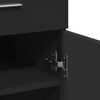 vidaXL Credenza Nera 80x42,5x93 cm in Legno Multistrato