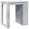 vidaXL Tavolo da Bar Grigio Cemento 102x70x103,5 cm in Truciolato