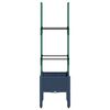 vidaXL Fioriera da Giardino e Graticcio Grigio Blu 40x40x142,5 cm PP