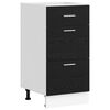 vidaXL Base per Cucina Rovere Nero 40 x 46 x 81,5 cm
