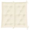 vidaXL Cuscino per Panca Bianco Crema 100x(50+50)x7cm Tessuto Oxford