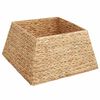 vidaXL Collare per Albero di Natale Quadrato Marrone 50 x 50 x 25 cm