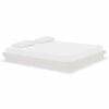 vidaXL Giroletto Bianco in Legno Massello 180x200 cm Super King