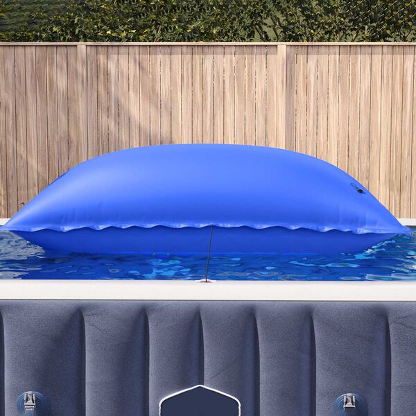 vidaXL Cuscino invernale per piscina Blu 380 x 180 x 140 cm PVC
