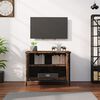 vidaXL Mobile TV con Ante Rovere Fumo 60x35x45 cm in Legno Multistrato