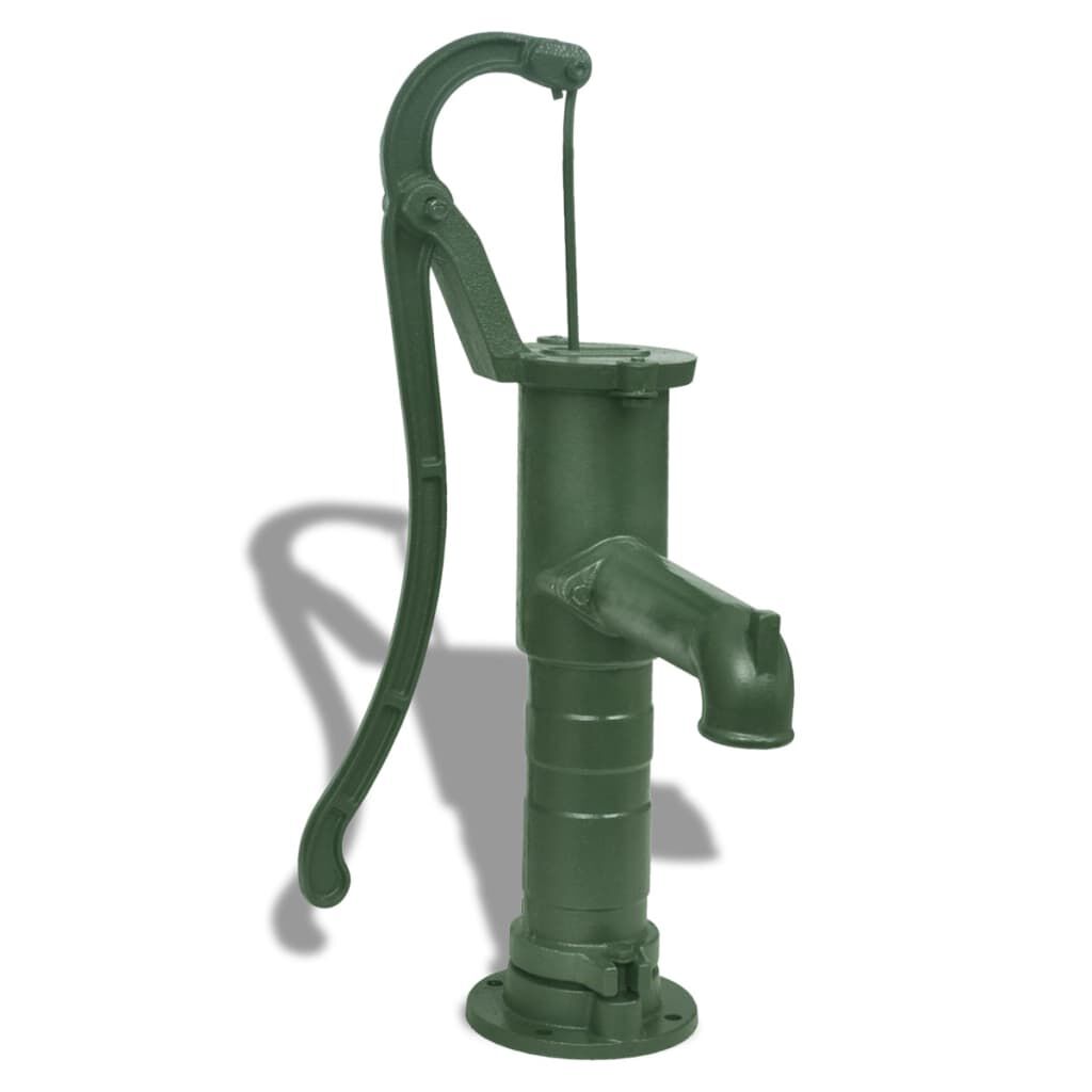 Pompa Acqua Manuale In Ghisa VidaXL - Con Supporto Per Giardino 135cm Altezza - Foto 3