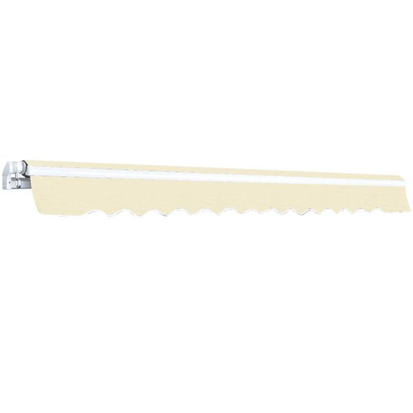 vidaXL Tenda da Sole Pieghevole Manuale 400 cm Crema