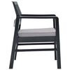 vidaXL Set Salotto da Giardino con Cuscini 4 pz in Plastica Antracite