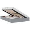 vidaXL Letto con Contenitore Grigio chiaro 135 x 190 cm Tessuto