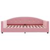 vidaXL Divano Letto con Materasso Rosa 100x200 cm in Velluto