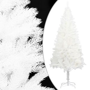 vidaXL Albero di Natale Artificiale con Aghi Realistici Bianco 210 cm