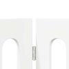 vidaXL Recinto pieghevole per animali 2 pcs Bianco 100,5 x 38 x 90 cm