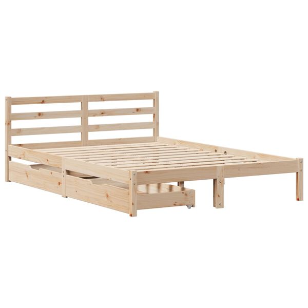 vidaXL Letto senza Materasso 120x200 cm in Legno Massello di Pino