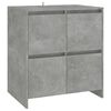 vidaXL Credenze 2 pz Grigio Cemento 70x41x75 cm in Legno Multistrato