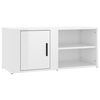 vidaXL Mobile Porta TV Bianco Lucido 80x31,5x36 cm Legno Multistrato